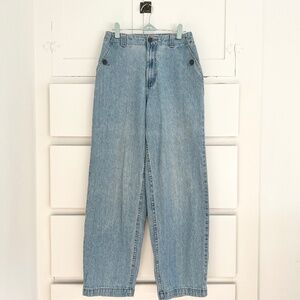 Vintage Lee Riveted High Rise Tapered Jeans 27 Made in USA